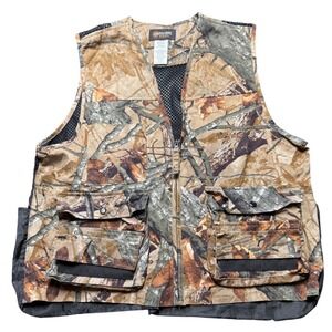 Outfitters‎ Ridge Camo Hunting Vest Men's Large Mesh Back Pockets Zipper Outdoor